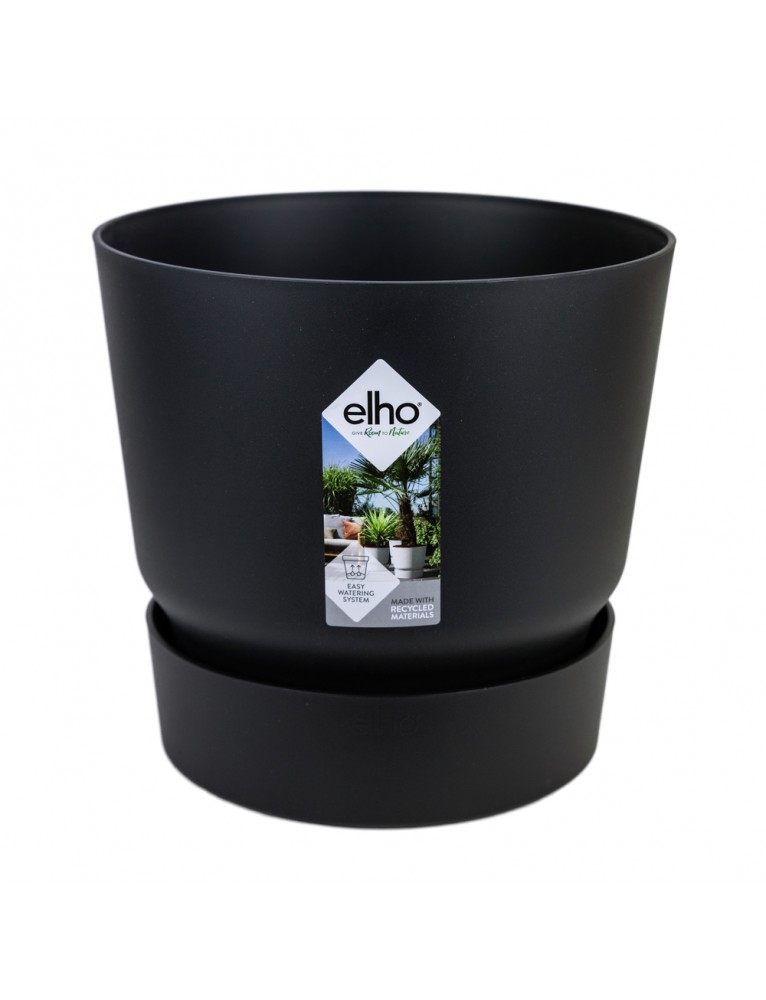 Maceta Greenville Round Gris Oscuro ELHO 25cm