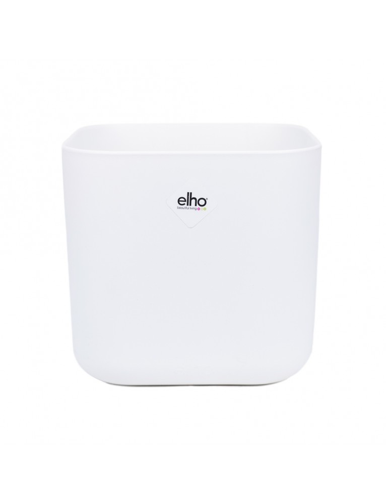Maceta Soft Square 16cm Blanco ELHO