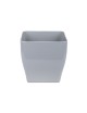 Maceta Living Cuadrado 13cm TERAPLAST Gris Claro