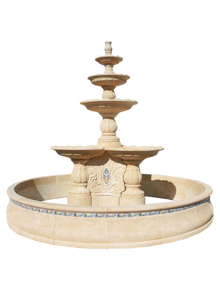 Fuente Extra Gran Rosana 400cmØ Ocre FRAMUSA