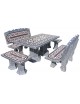 Conjunto Comedor Moresco Azulejo Deico Color Plata FRAMUSA