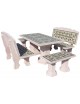 Conjunto Comedor Moresco Azulejo Zahar Color Salmón FRAMUSA