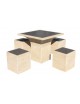 Conjunto Comedor Chocoflán Camel Ocre FRAMUSA