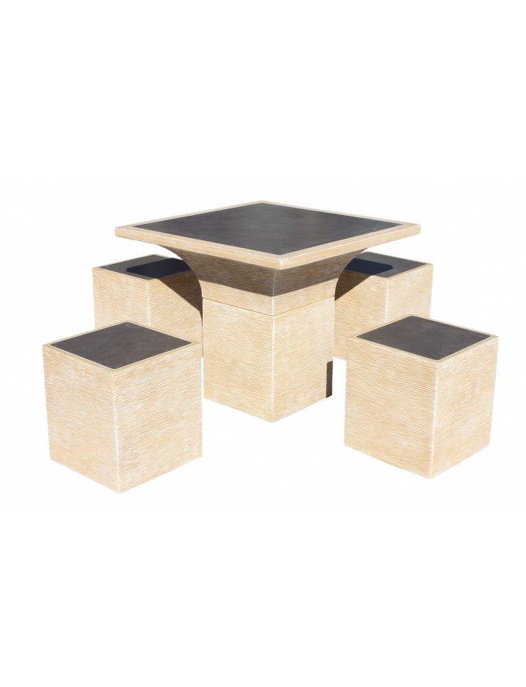 Conjunto Comedor Chocoflán Camel Ocre FRAMUSA