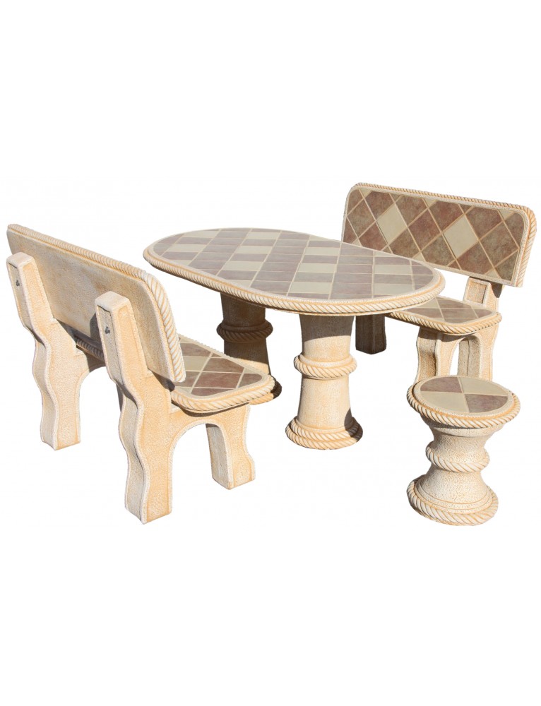 Conjunto Comedor Mini Olmo Gres Ocre FRAMUSA