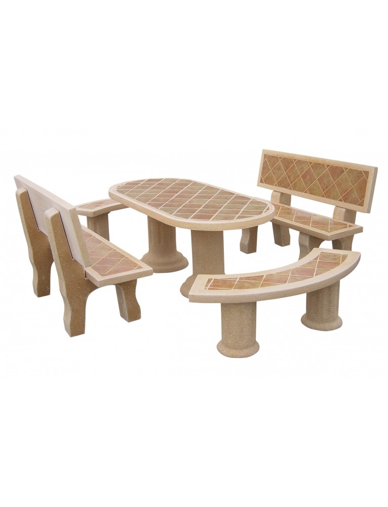 Conjunto Comedor Dorada Tostado Albero FRAMUSA