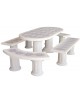 Conjunto Comedor Lenguado a la brasa Blanco FRAMUSA