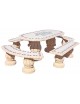 Conjunto Comedor Higuera Parsifal Rojo Ocre FRAMUSA