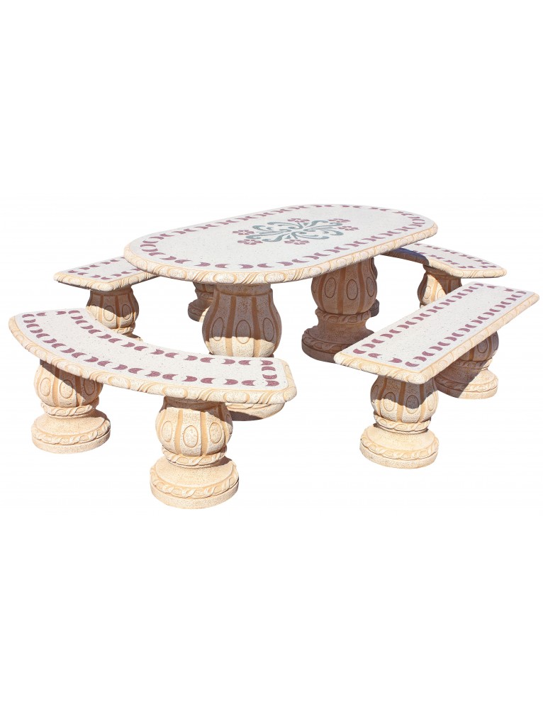 Conjunto Comedor Higuera Parsifal Rojo Ocre FRAMUSA