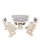 Conjunto Comedor Castaño Snow Arena FRAMUSA