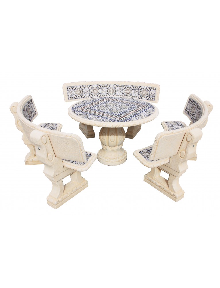 Conjunto Comedor Castaño Snow Arena FRAMUSA
