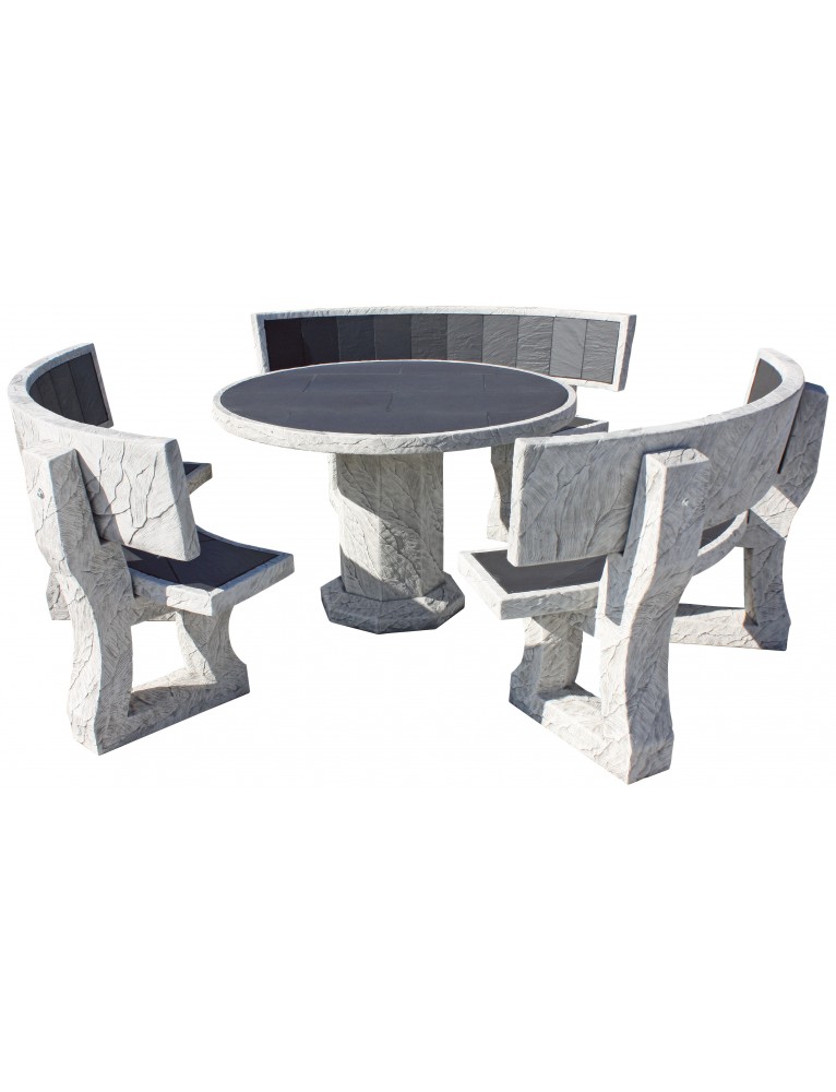 Conjunto Comedor Circus Vulcán Gris FRAMUSA