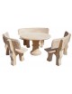 Conjunto Comedor Pino Natural Ocre FRAMUSA