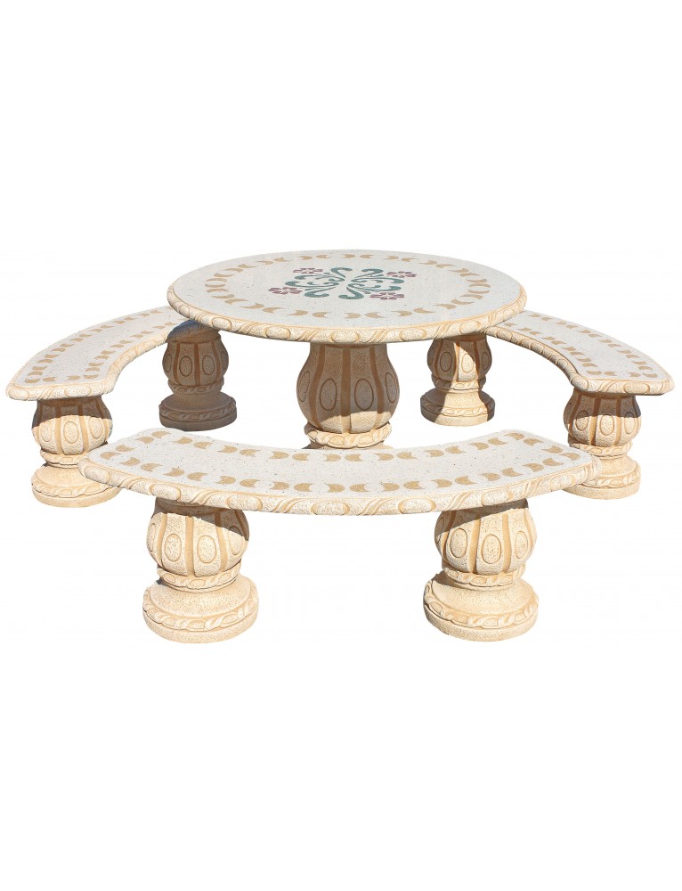 Conjunto Comedor Álamo Parsifal Amarillo Ocre FRAMUSA