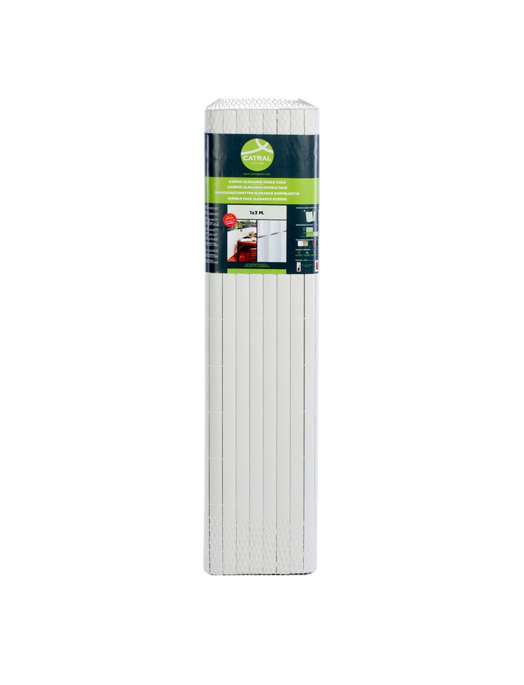 Cañizo PVC doble cara Elegance gris 1x3 metros CATRAL