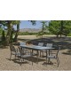 Mesa Horizon Extensible + 6 Sillones