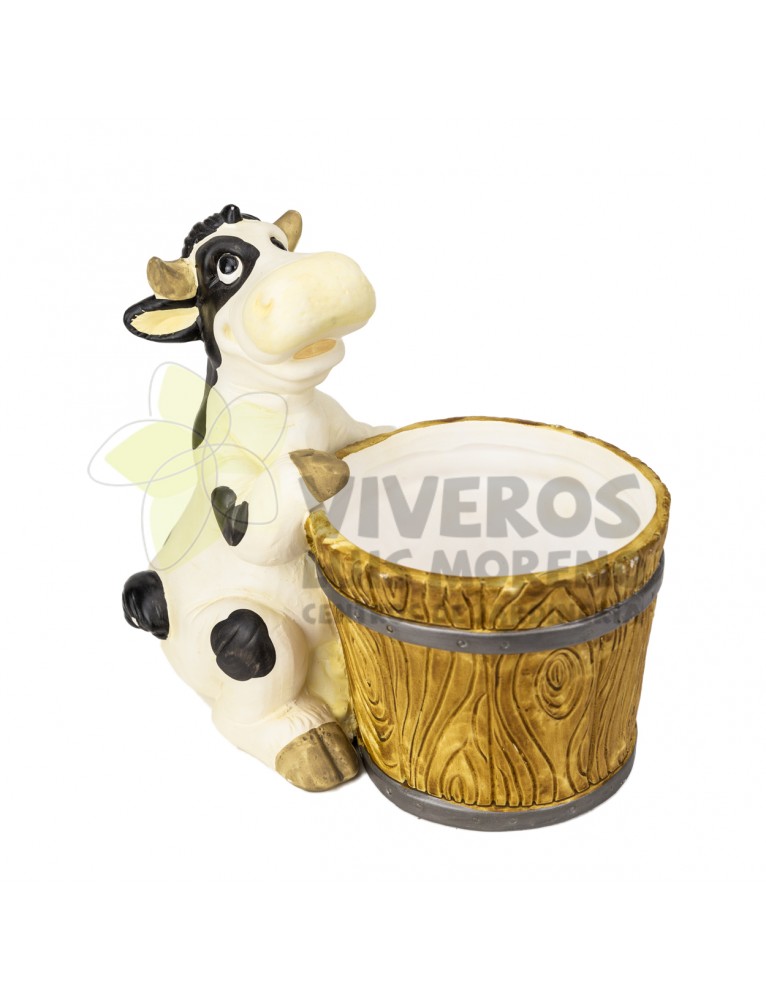 Cubre macetas Vaca con Cubo 