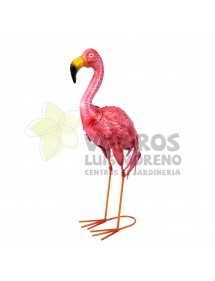 Figura decoración Flamenco Metálico grande